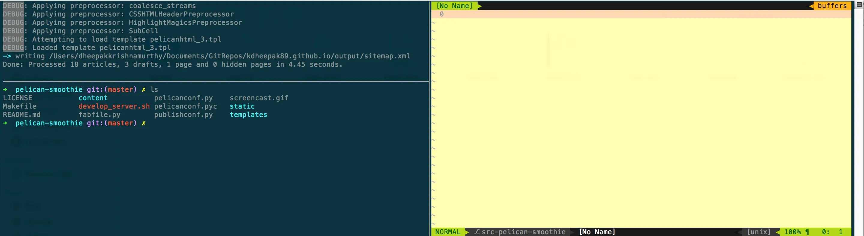 vim-tmux-zsh